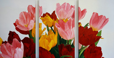 Tulip triptych