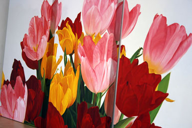 Tulip triptych right view