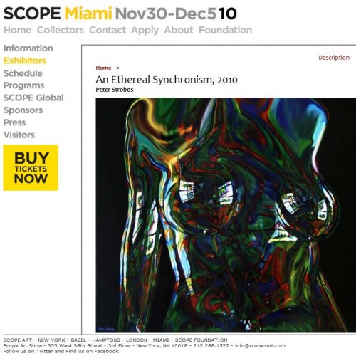 Myartspace at Scope Miami Art Show, art competition.